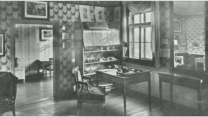 Goethezimmer im Inspektorhaus des Botanischen Gartens, Photografie von Alfred Bischoff 1921. Stadtmuseum Jena